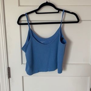 Blue crop top